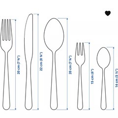 新品未使用　IKEA カトラリー　MARTORP マールトルプ　10点セットの画像