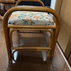 籐の椅子の画像