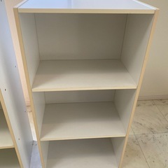 カラーボックス白色3個セットの画像