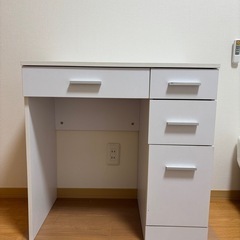 ドレッサー デスク 白の画像