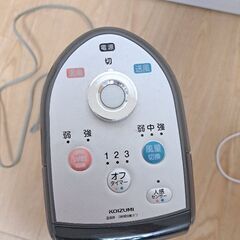 コイズミ　送風機能付きファンヒーターの画像