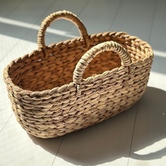 【美品】無印良品 オーバルバスケット  ¥500の画像