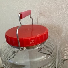 ガラス 保存容器 2コセット　果実酒びん 梅びん 果実酒瓶 ガラス容器 保存瓶 梅酒 瓶 果実酒 漬物 ガラスの画像