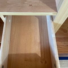 木製ラック 収納棚 引き出し付きの画像