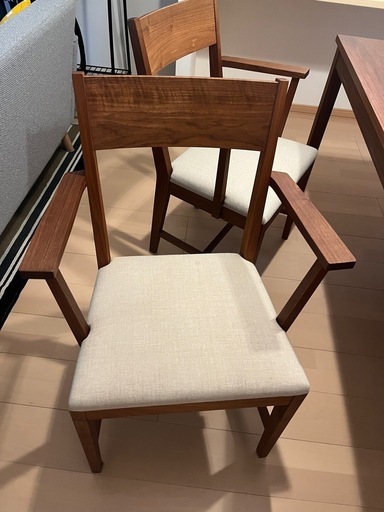 【受け渡し決まりました。】北の住まい設計社 椅子 二脚
