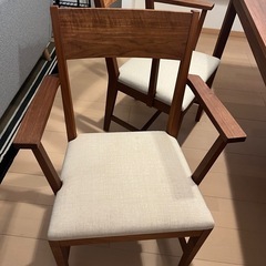 【受け渡し決まりました。】北の住まい設計社 椅子 二脚の画像