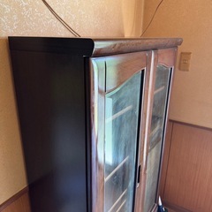 早い者勝ち 8/22まで 収納 キャビネット 家具 インテリア 木製 ウッド 茶色 シンプル 昭和 レトロの画像