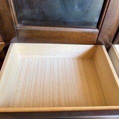 早い者勝ち 8/22まで 収納 キャビネット 家具 インテリア 木製 ウッド 茶色 シンプル 昭和 レトロの画像