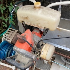 農耕用　草取り機　田んぼ　クボタ製　エンジン式　ジャンクの画像