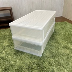 【リユース☆エコちょっぷ】押入れ　衣装ケース1個　ベッド下収納