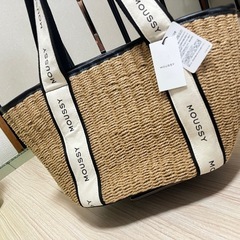 新品 ★ moussy マウジー LETTERING RIBBON バッグの画像