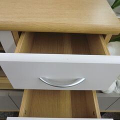 テレビ台　（ナチュラル×ホワイト）の画像