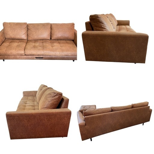 ジャーナルスタンダードファニチャー PSFカウチソファ オットマン付き JOURNAL STANDARD FURNITURE 