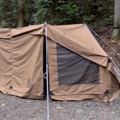 ワンティグリス　ロックシールドTCとMI CABINと2〜3人用インナーテントとDODの二又のキワミの画像