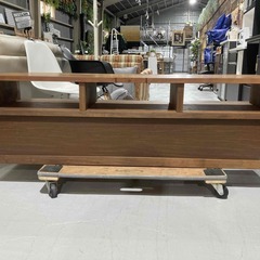 E19★国産TVボード★天然木 テレビ台 AVボード ローボード ウォルナット ナチュラルモダン W150cm 北欧の画像