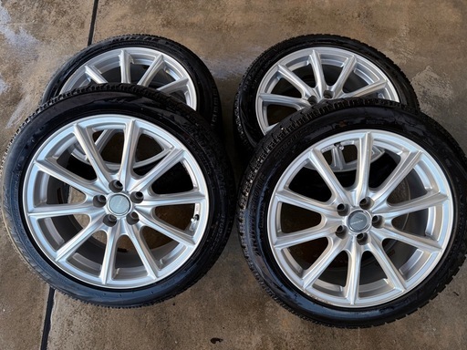 ブリヂストンVRX ホイールset！トヨタ車専用 純正ナット対応！プリウス等に