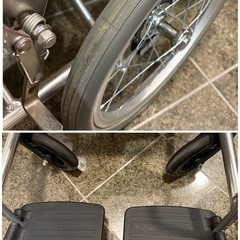 カワムラサイクル  標準型車いす KV16-40SB 介助用 介助ブレーキ付きの画像