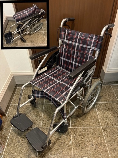 【お取引完了】カワムラサイクル  標準型車いす KV16-40SB 介助用 介助ブレーキ付き