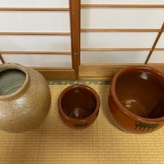 甕(かめ)、壺(つぼ)、漬物や和風インテリアに
の画像