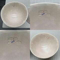 萩焼　萩つばき  飯碗ペア ホテル椿山荘東京オリジナル　和食器　椿柄　　現行品　飯椀　ごはん茶碗の画像