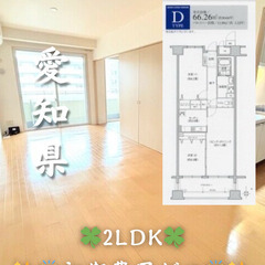 【初期費用ゼロ🙌】愛知県名古屋市 2LDK 家賃10.1万 様々な活用スペースあり✨の画像