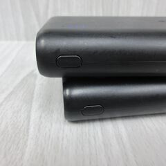 ( M-775 )Anker PowerCore 10000mAh モバイルバッテリー ２個セット A1263 USB Type-B ブラック 黒 PSEマーク認証 中古 動作確認済みの画像