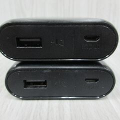 ( M-775 )Anker PowerCore 10000mAh モバイルバッテリー ２個セット A1263 USB Type-B ブラック 黒 PSEマーク認証 中古 動作確認済みの画像