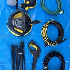 高圧洗浄機ケルヒャーK5用　丈夫な軟質工業系ゴムホーススイベル（より戻し）付き　その他付属品の画像