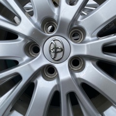 トヨタ 20系 アル:ヴェル後期 純正18インチ4本ホイールタイヤセットの画像