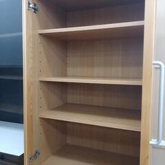 【ドリーム尾浜店】2枚扉食器棚　NA　※スレ　キズあり　高さ(H)180cm× 幅(W)60cm× 奥行(D)45cmの画像