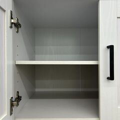 【広島石内店】ジモティ割あり！！２枚扉食器棚/クリ-ニング済み/HG-6865
の画像