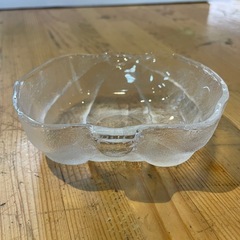 【引き取り限定】中古品　小鉢　ガラス製　かぼちゃ　パンプキンの画像