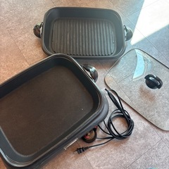 ホットプレート　プレート２枚付き　動作確認済み　の画像