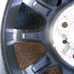 🌟美品‼️社外14インチアルミ&スタッドレスタイヤ4本セット☆155/65R14☆14×4.5J☆4×100🌟の画像