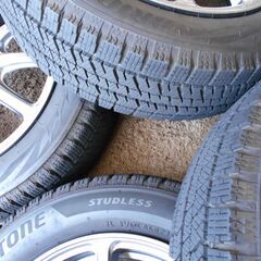 🌟美品‼️社外14インチアルミ&スタッドレスタイヤ4本セット☆155/65R14☆14×4.5J☆4×100🌟の画像
