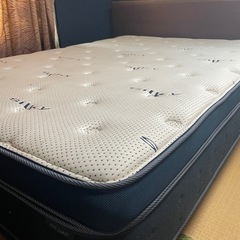 ニトリ　ダブルベッド　ベッドフレームの画像