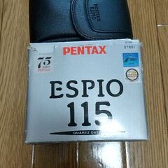 昔のカメラ　PENTAX　ESPIO115　レトロの画像