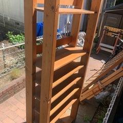 木製作り棚の画像