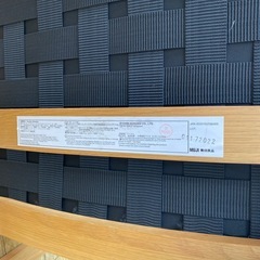 🤎北欧風🤎無印良品 ソファチェア ダイニングチェア MUJI オーク材 ゆったり リビング インテリア 1人掛けソファ 椅子 NO.2439Fの画像