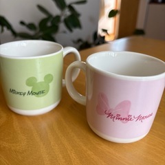 ミッキー＆ミニーのペアマグカップの画像
