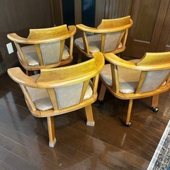 回転式ダイニングチェアーの画像