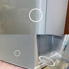名)2ドアレトロ冷凍/冷蔵庫　GLE-198L02GR
の画像