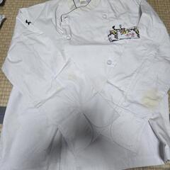 広島酔心調理専門学校　調理実習制服　未使用有り　上4枚　下2枚　エプロン2枚セット　の画像
