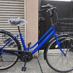 新品ダイヤとシートと鍵付　オートライト 6段変速付 自転車の画像