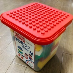 ★『ダイヤブロックジュニアおかたづけポット M』　※洗浄済みの画像