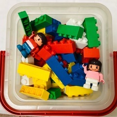 ★『ダイヤブロックジュニアおかたづけポット M』　※洗浄済みの画像