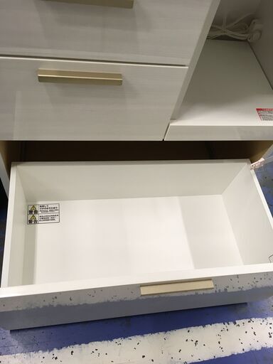 ★リユースのサカイ横浜南店★YM1373 NITORI レンジボード ホワイト W80×D44×H192 クリーニング済み