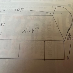 セミダブルベッド（マットレス付）あげます🎵の画像