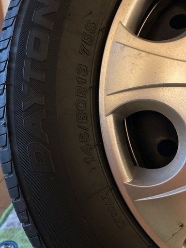 【1週間のみ使用！】DAYTON サマータイヤ 145/80R13 ホイール付き4本セット✨