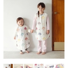 カラフル可愛い🍄柄/ベビースリーパー👶💤の画像